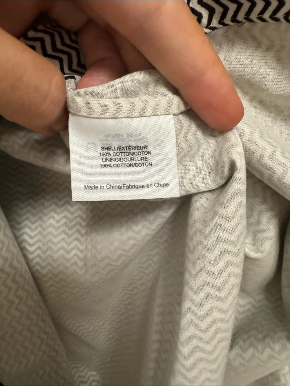 Tory Burch Zig Zag Shirt Dress with Tie Waist